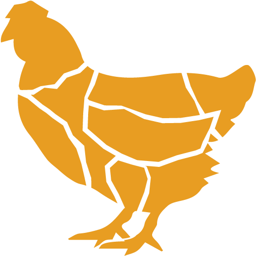 Chicken Whole - Gold Chicken Clip Art - Png Download (601x601), Png Download