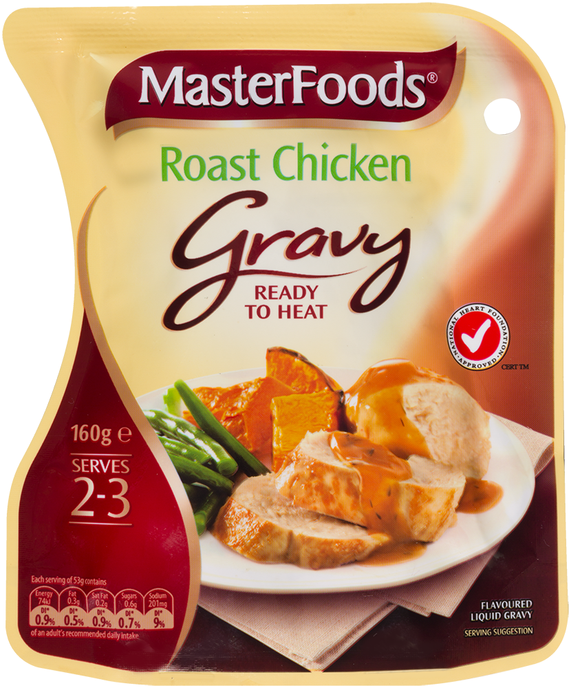 Roast Chicken Gravy - Masterfoods Gravy Clipart (830x1000), Png Download