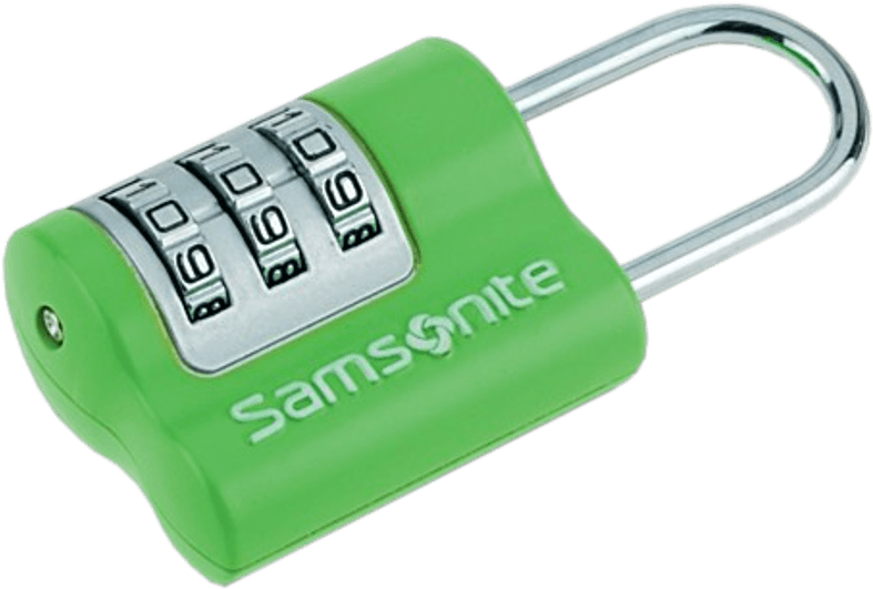 Triple 3 Combination Lock Green - Навесной Замок С Кодом Clipart (786x587), Png Download