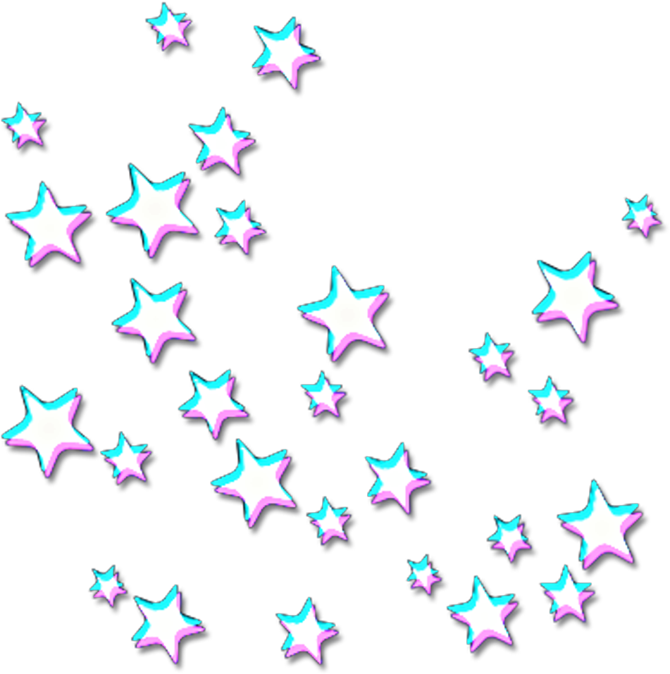Glitch Stars Png Clipart (1024x1024), Png Download
