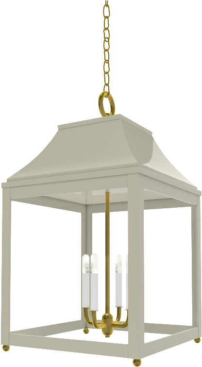 Palo Alto Lantern Brass - Ceiling Fixture Clipart (1000x1000), Png Download
