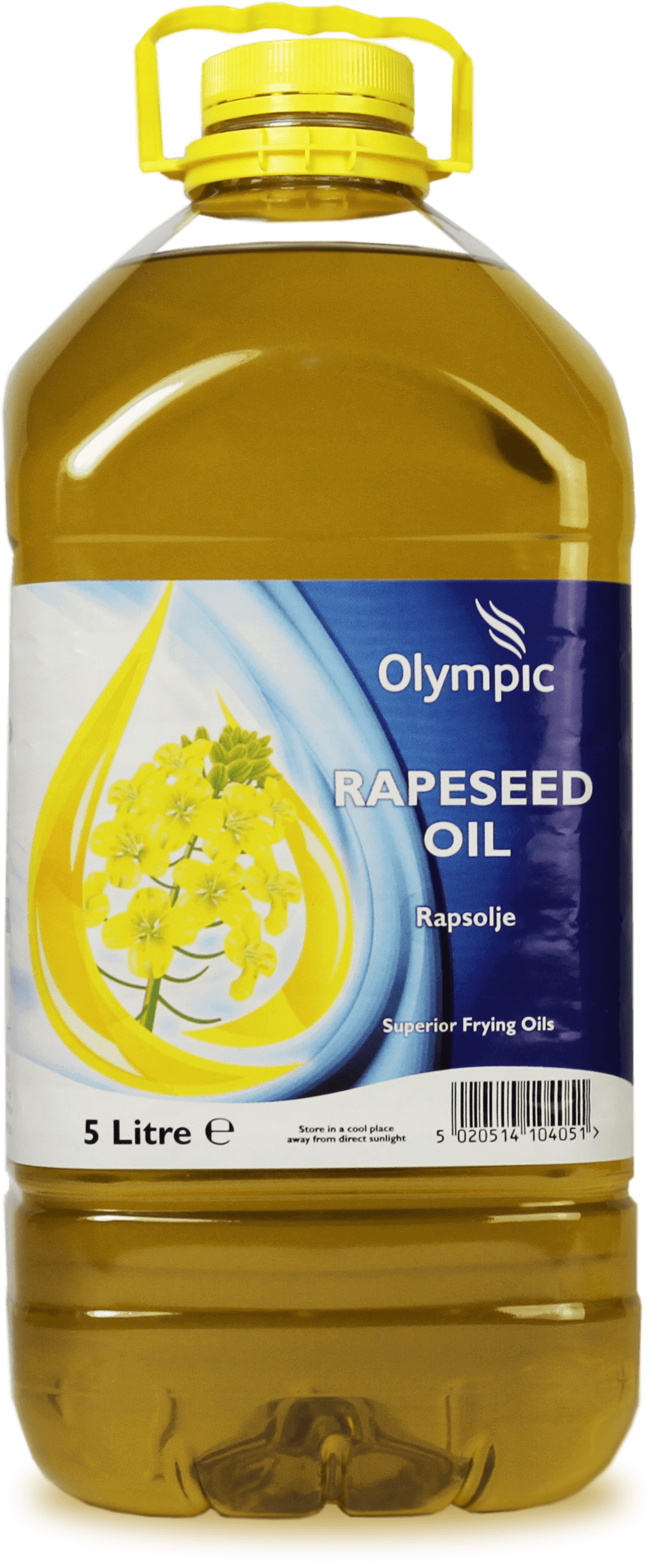 Olympic Rapeseed Oil 5l - Plastic Bottle Clipart (1732x3120), Png Download