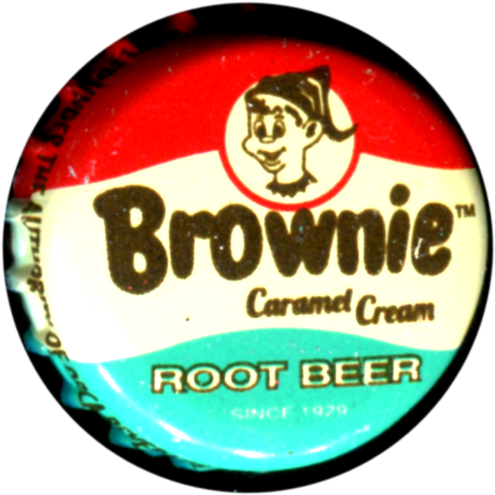 Brownie Caramel Cream Root Beer Cap - Badge Clipart (728x723), Png Download