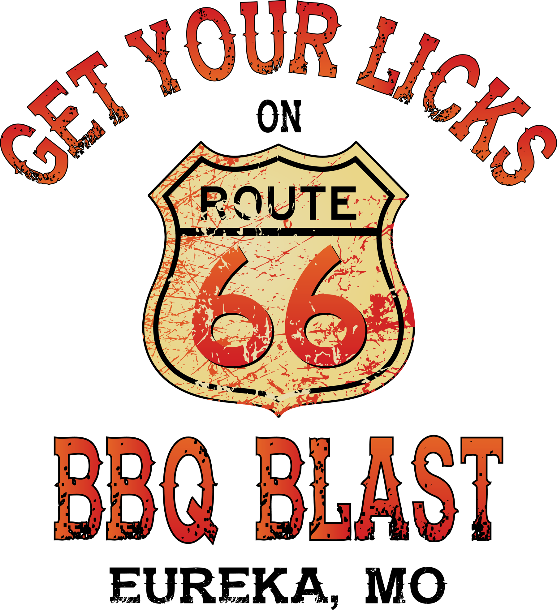 Route 66 Bbq Blast/guns & Hoses Bbq Showdown - Illustration Clipart (1800x1972), Png Download