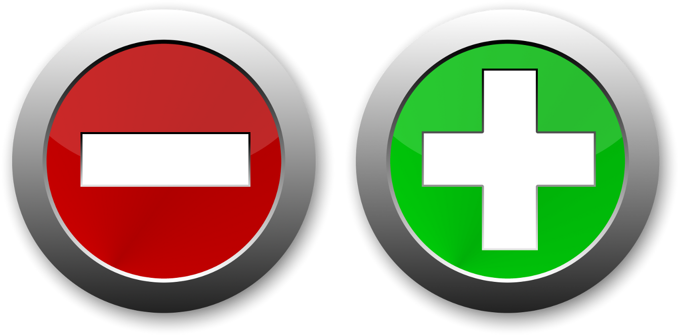 Image - Plus And Minus Png Clipart (1390x720), Png Download