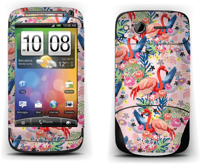 Flamencos Tropicales - Htc Desire S White Clipart (800x600), Png Download