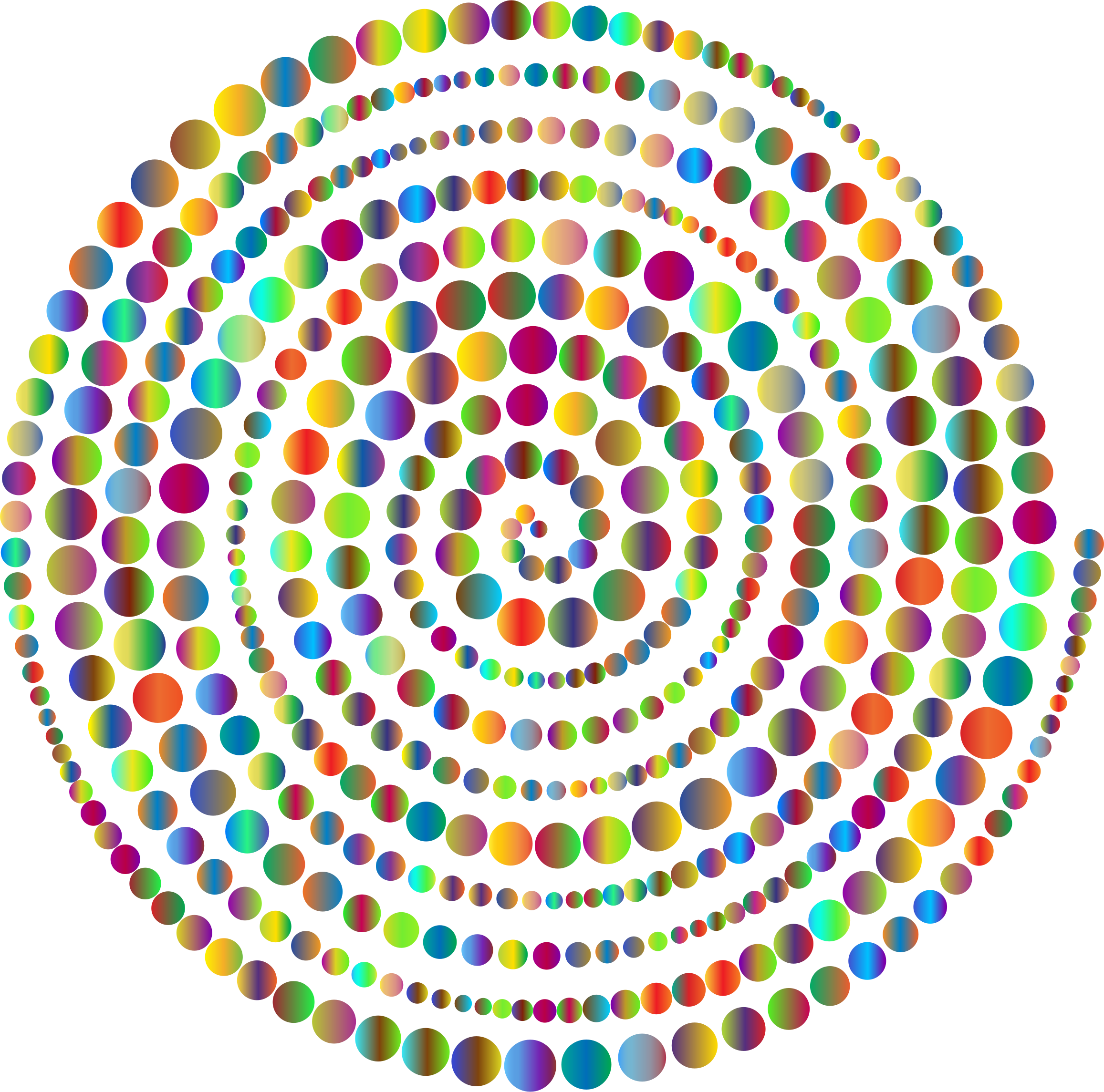 This Free Icons Png Design Of Circles Spiral Prismatic - Steve Madden Black Shiny Flats Clipart (2314x2290), Png Download