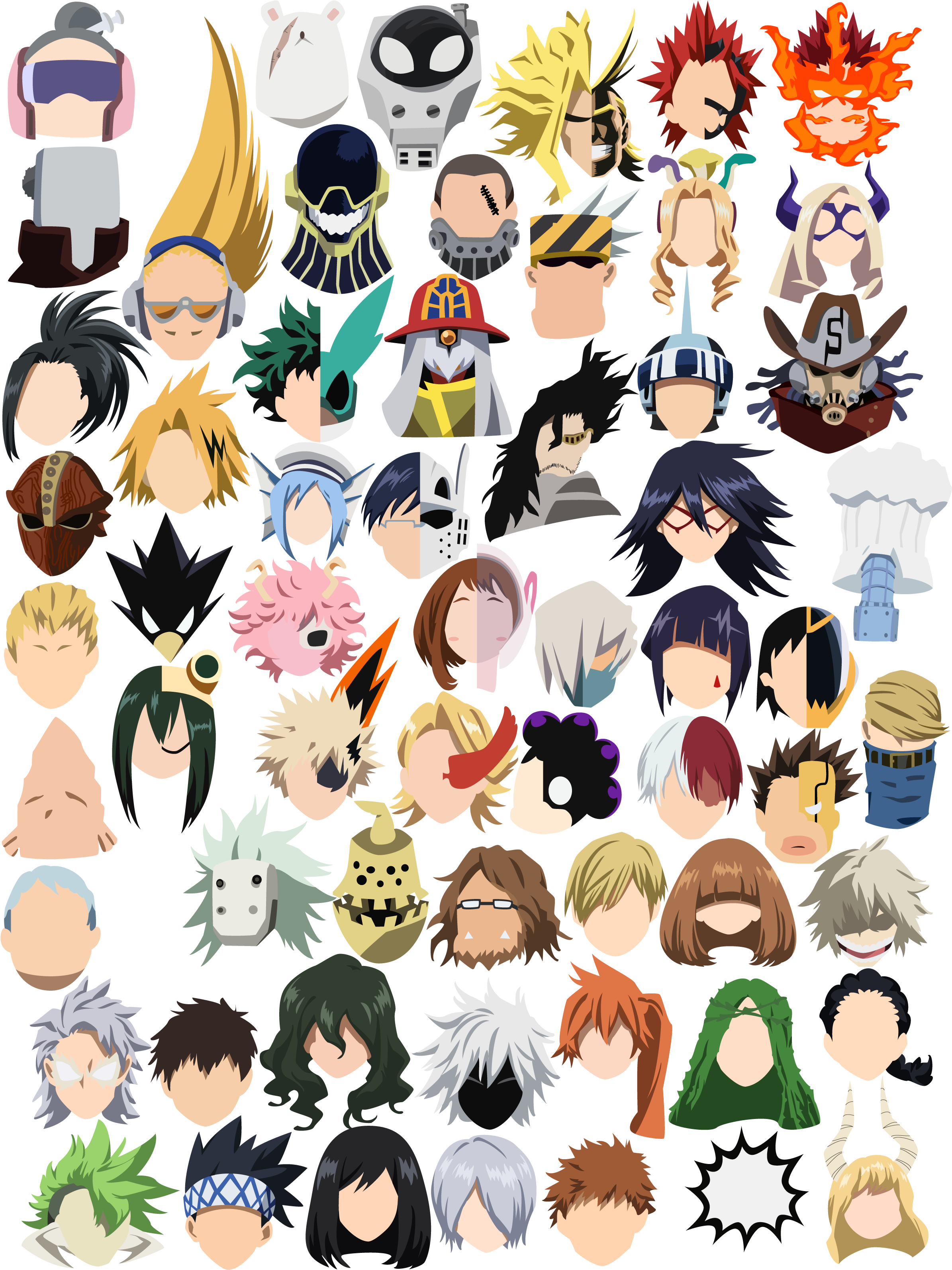 Artworkthe - My Hero Academia Pro Heroes Clipart (2400x3200), Png Download