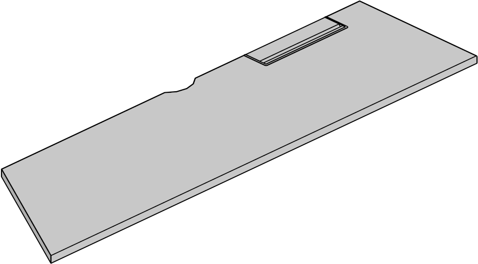 Wksf-120 Strght Edg,3mm Edge,lam,l,23 - Masonry Tool Clipart (1200x1200), Png Download