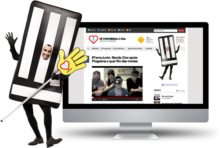 Imagem Ilustrativa Homem-faixa - Online Advertising Clipart (946x486), Png Download