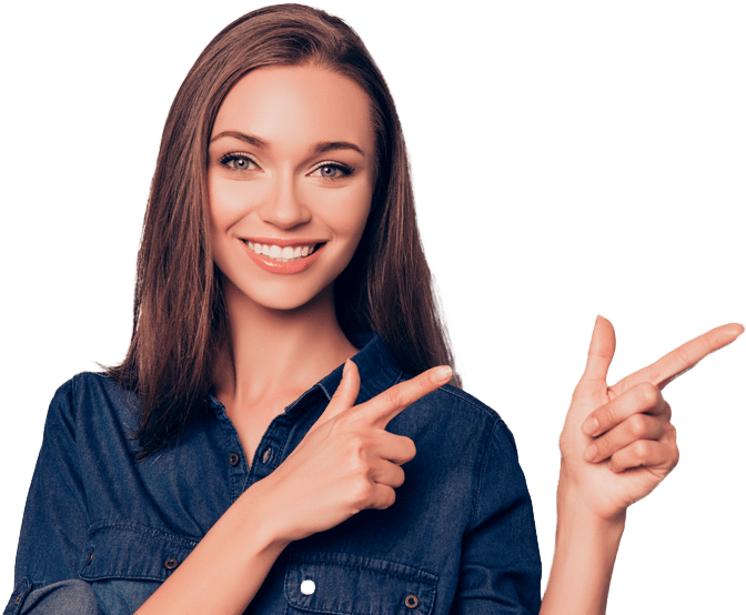 Girl Pointing - Food Clipart (1000x667), Png Download