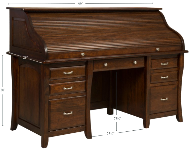 Roll Top Desk Png Photo - Wood Roll Top Desk Clipart (772x599), Png Download
