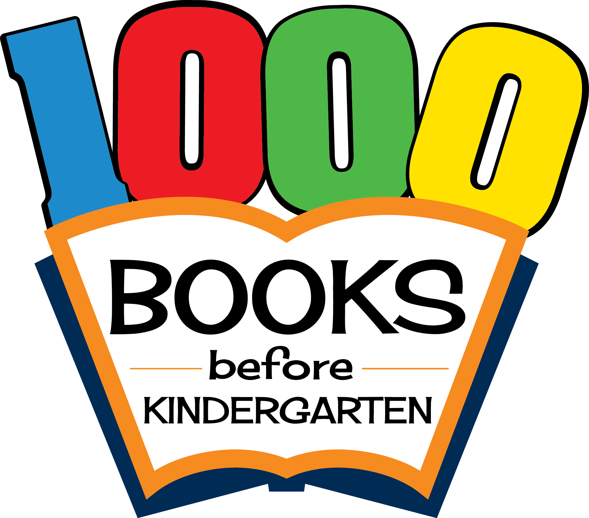 1000 Books Before Kindergarten - 1000 Before Kindergarten Clipart (2034x1790), Png Download