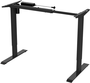 Flexispot Height Adjustable Desk With Rectangular Top - Desk Clipart (560x560), Png Download