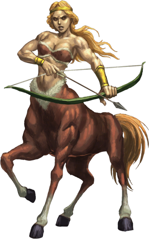 Female Centaur Png Transparent Images - Centaur Png Clipart (488x780), Png Download