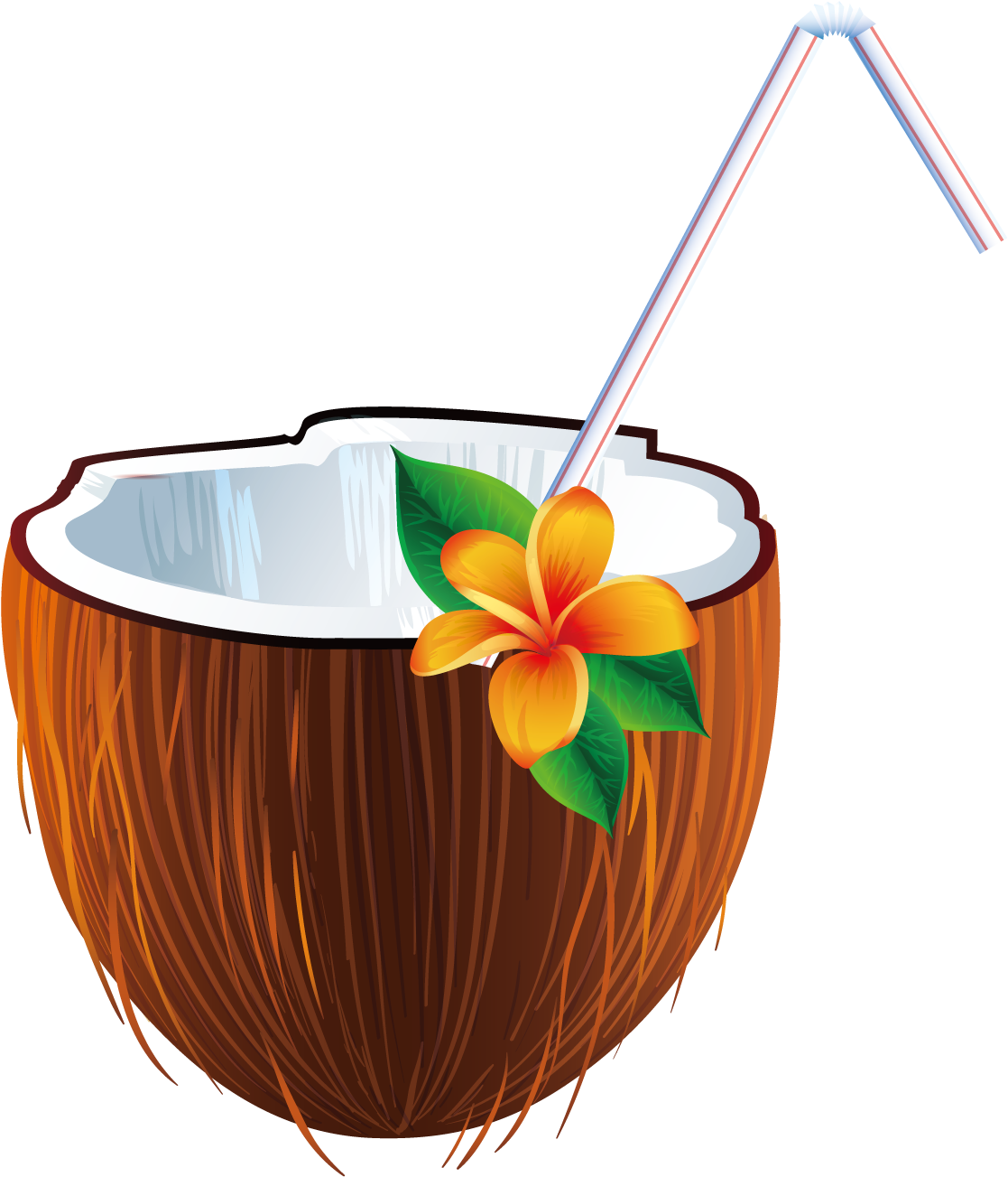 Pi A Colada - Beach Coconut Png Clipart (1500x1500), Png Download