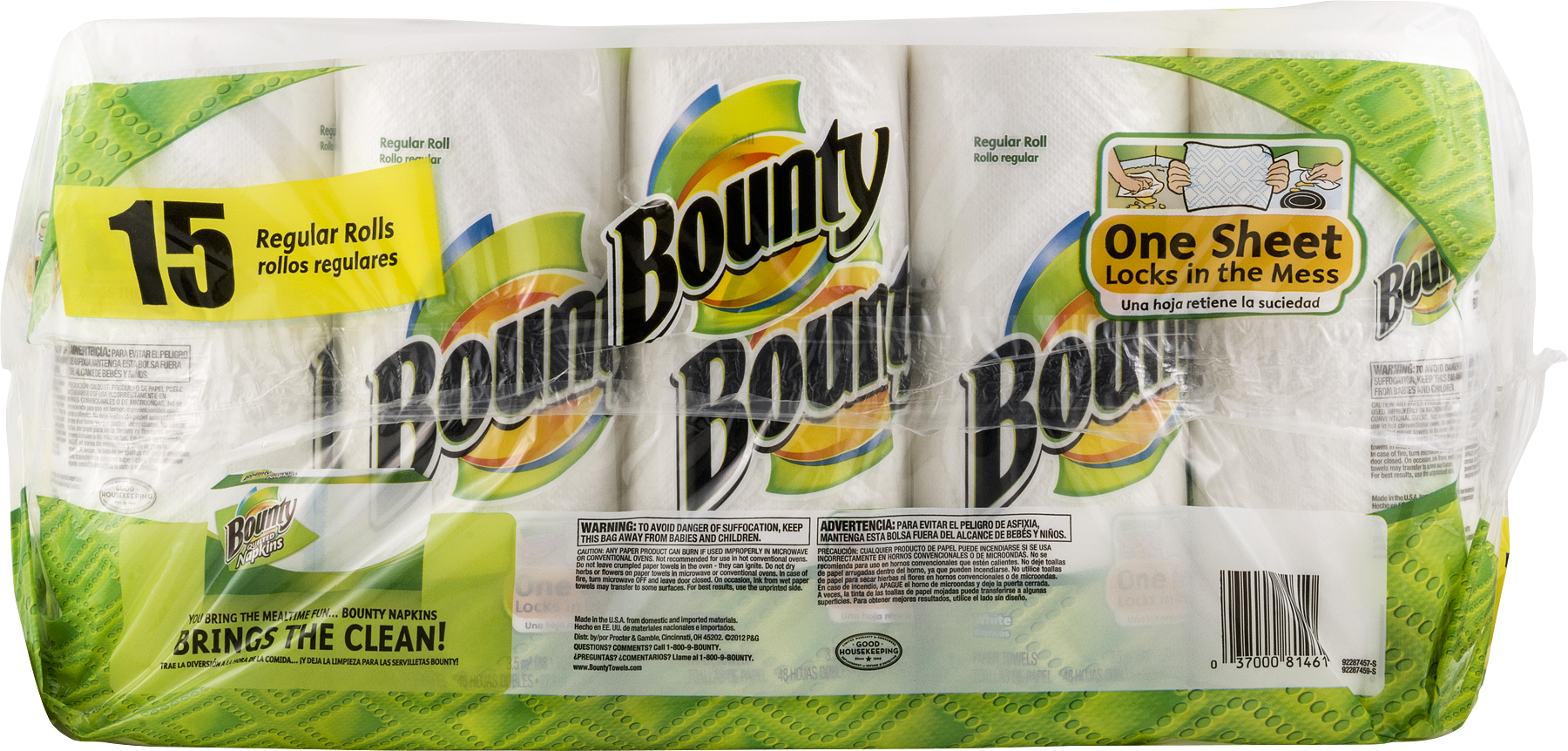 Bounty Paper Towels Clipart (1800x862), Png Download