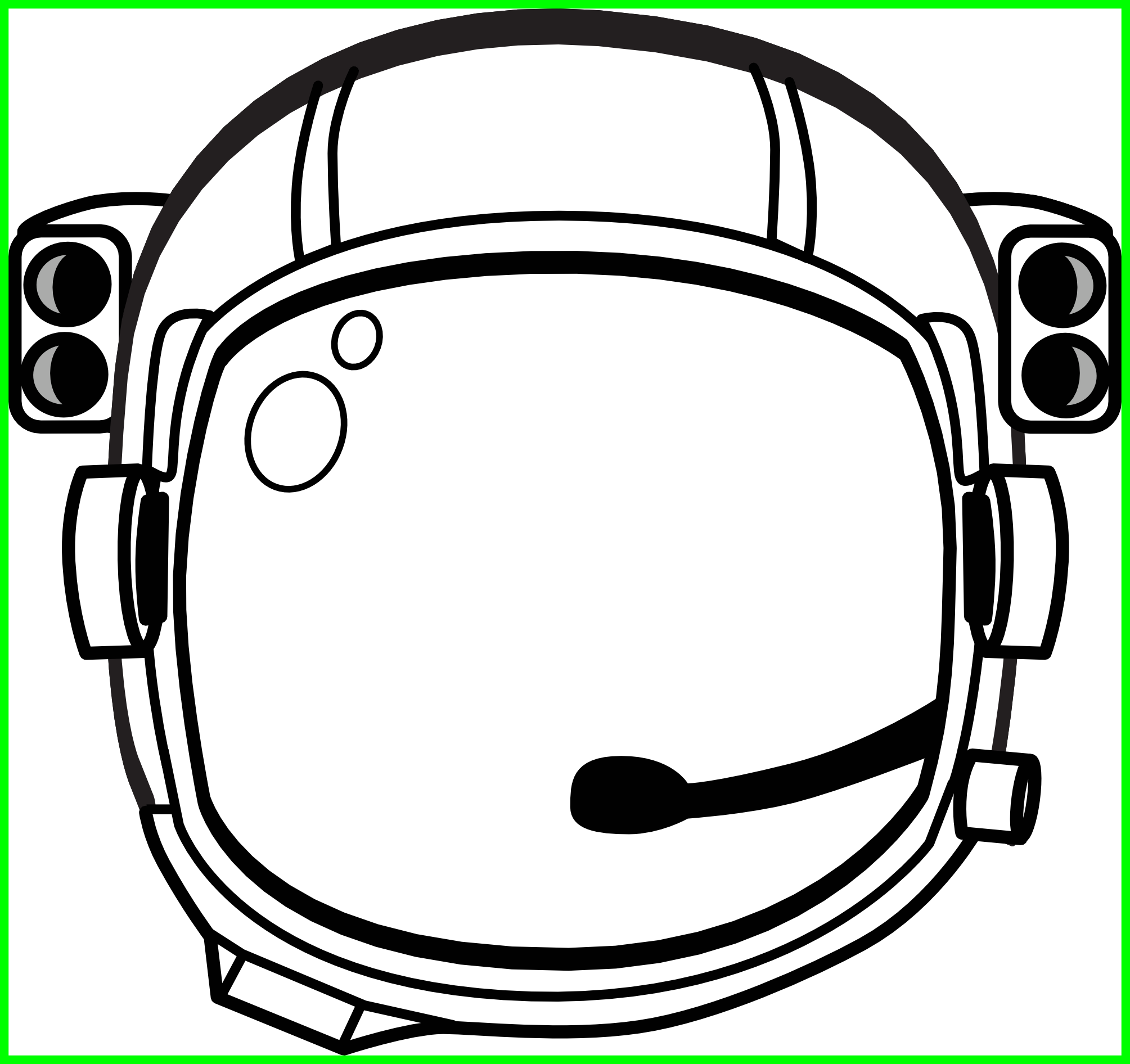 Vector Free Stock Ideas Of Cool Appealing Astronaut - Space Helmet Clipart - Png Download (2009x1892), Png Download