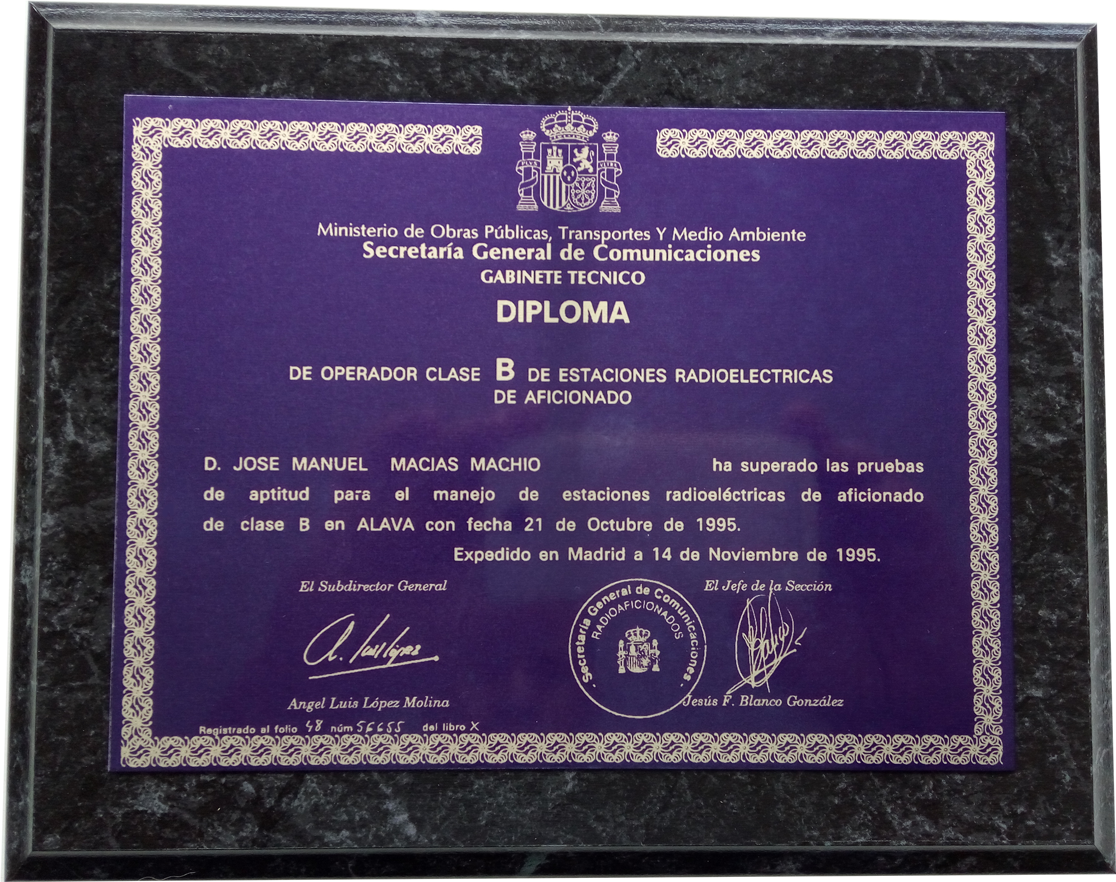 Diploma Operador B Placa Mármol - Label Clipart (2421x1831), Png Download