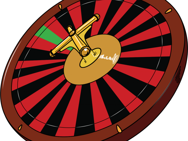 Roulette Wheel Clipart Transparent - Casino Clipart Roulette - Png Download (640x480), Png Download