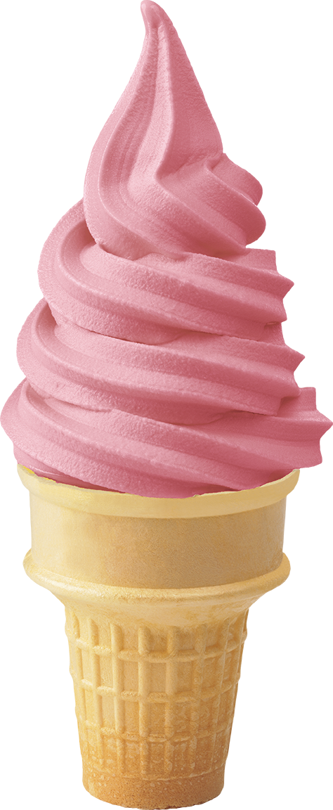We Are Excited To Bring You The 2016 Dole® Soft Serve - Strawberry Soft Ice Cream Clipart (474x1152), Png Download