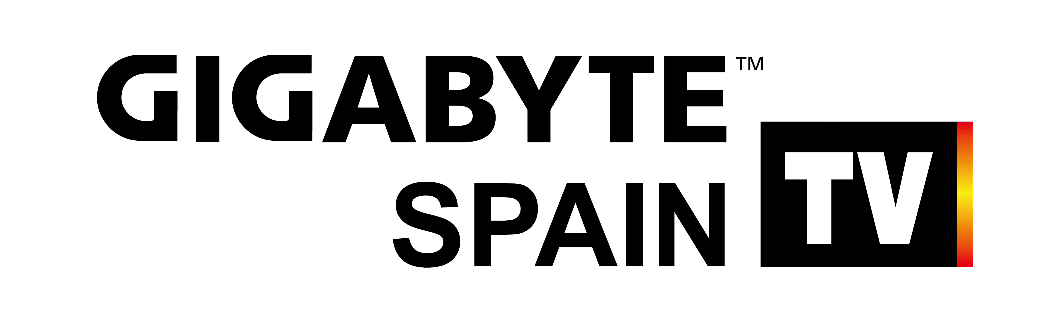 Gigabyte Spain Tv 2 Fondo Negro - Oval Clipart (3582x1084), Png Download