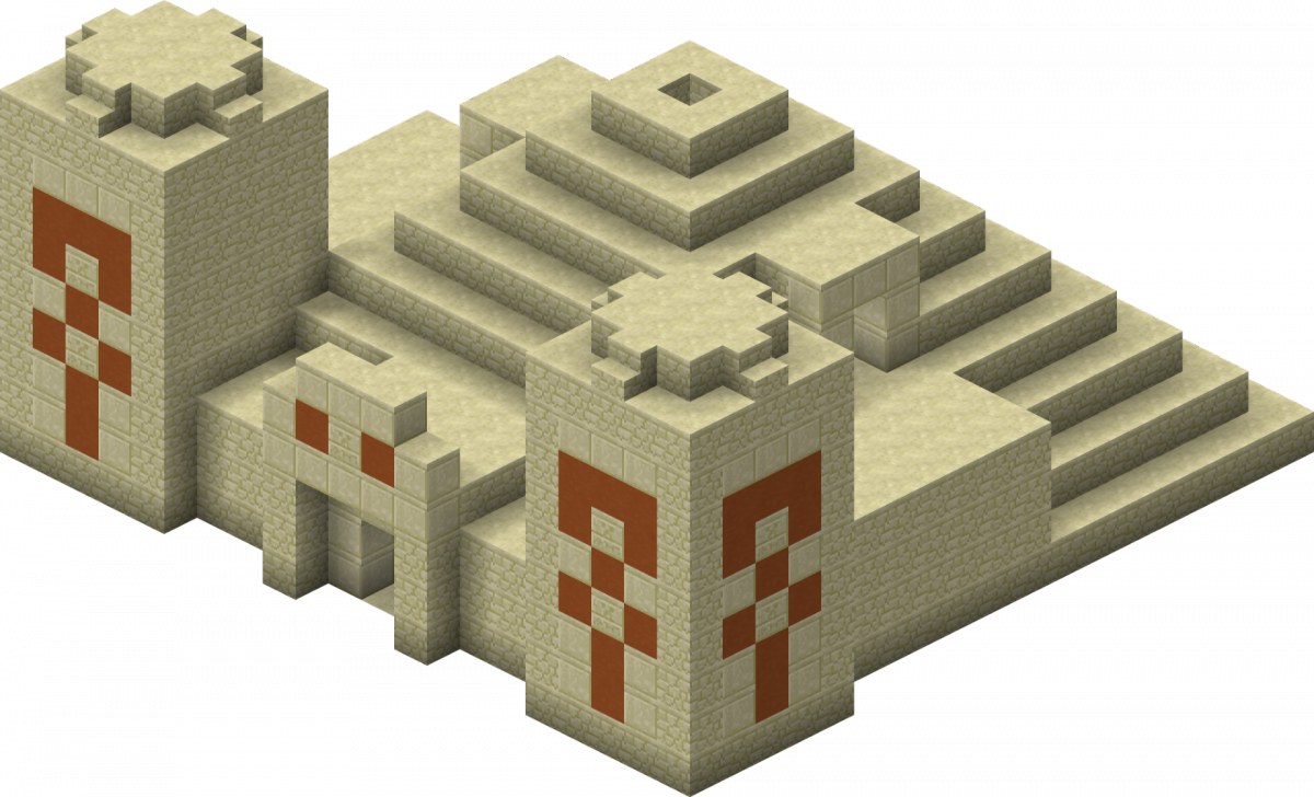 Sand Temple Minecraft Clipart (1200x728), Png Download