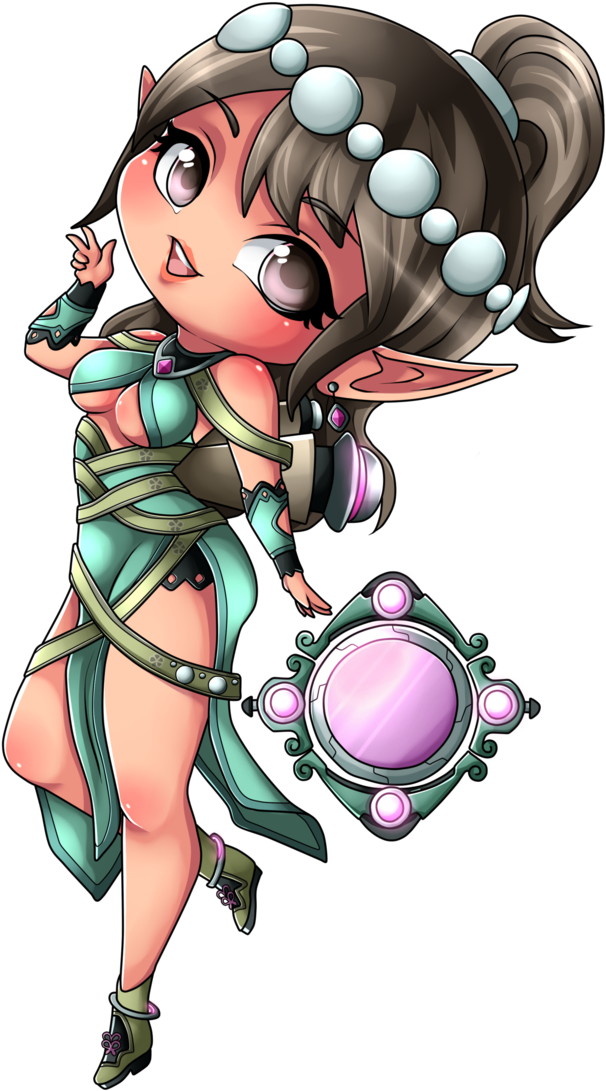 Ying Paladins Png - Paladins Ying Heal Fan Art Clipart (691x1156), Png Download