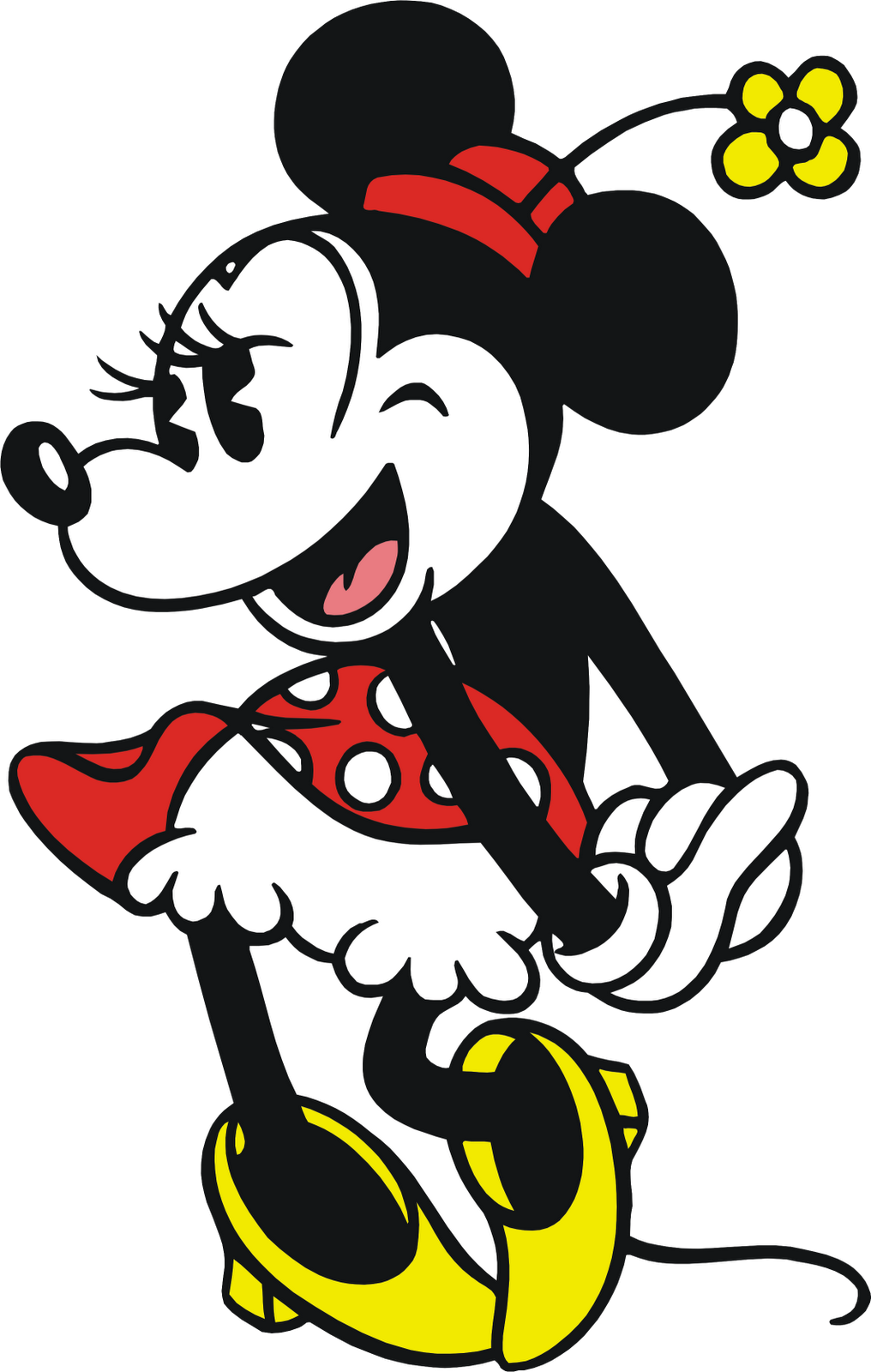 Passatempo Da Ana - Minnie Mouse Classic Clipart (1016x1600), Png Download