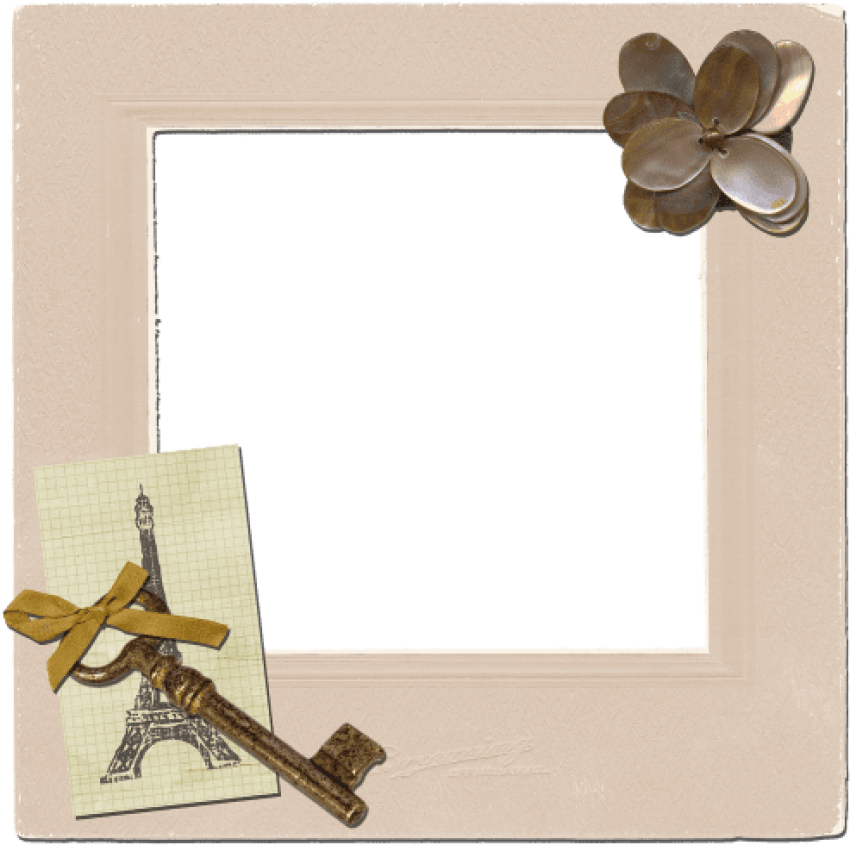 Free Png Download Paris Photo Frame Transparent Png - Frame Paris Clipart (850x845), Png Download