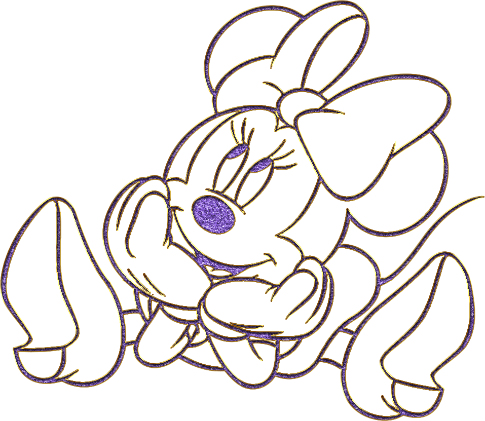 Criando Ideias Legais - Desenhos Para Colorir Minnie Clipart (957x831), Png Download