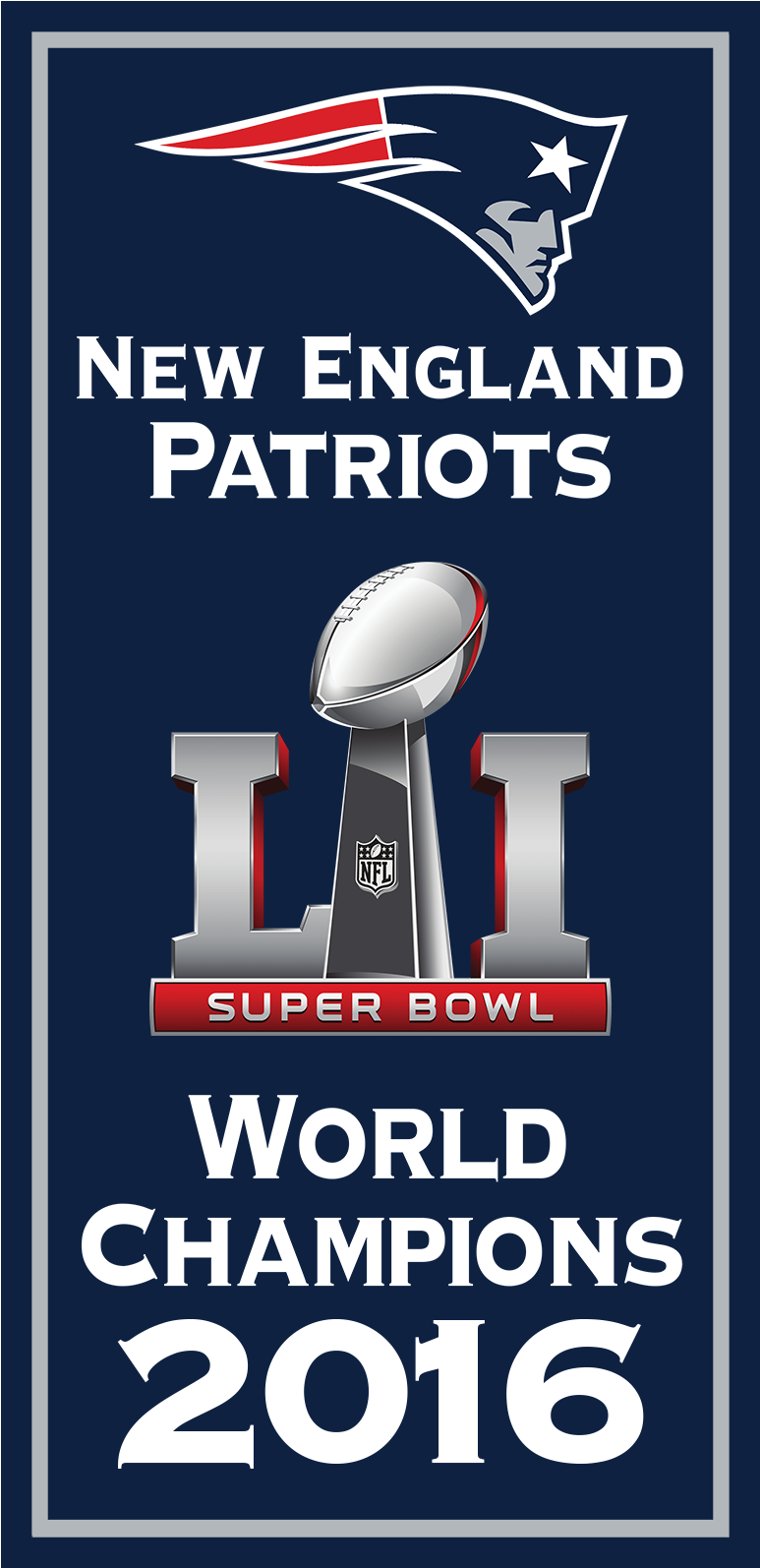 New England Patriots - Patriots 2016 World Champions Clipart (1593x1593), Png Download