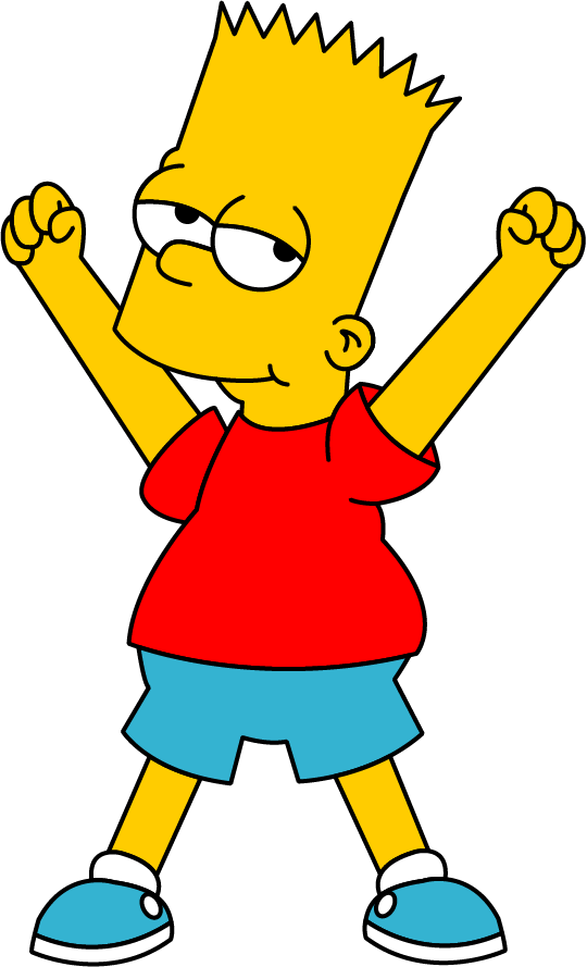 Naughty Bart Simpson Png Clipart2 - Bart Simpson Png Transparent Png (540x889), Png Download