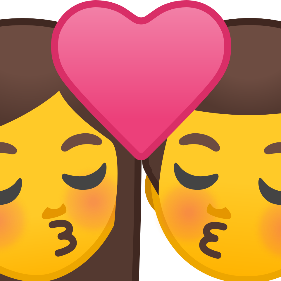 Download Svg Download Png - 👩 ❤ 💋 👨 Emoji Clipart (1024x1024), Png Download