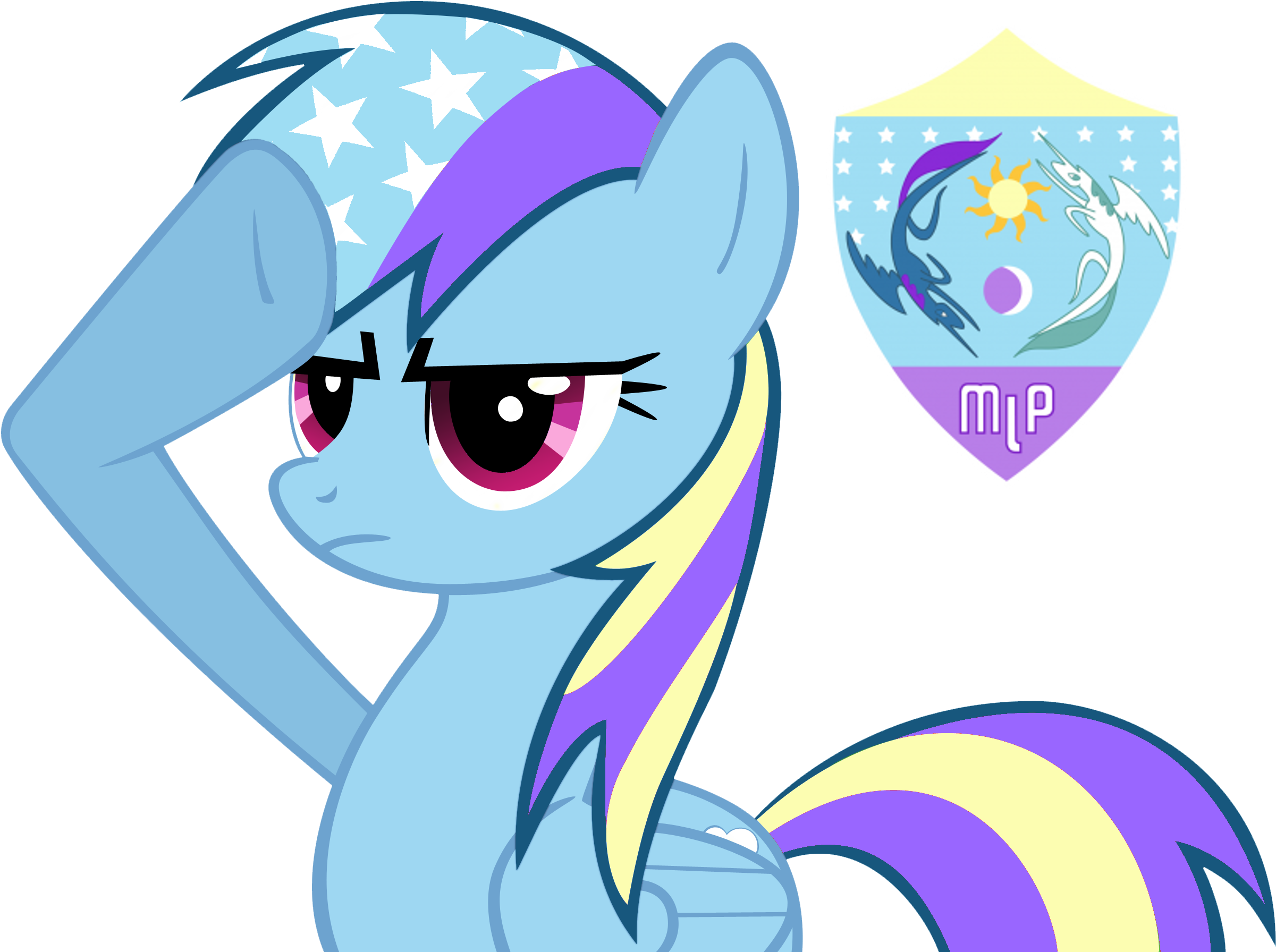 4chan Cup Salute - Rainbow Dash Salute Clipart (2450x1850), Png Download