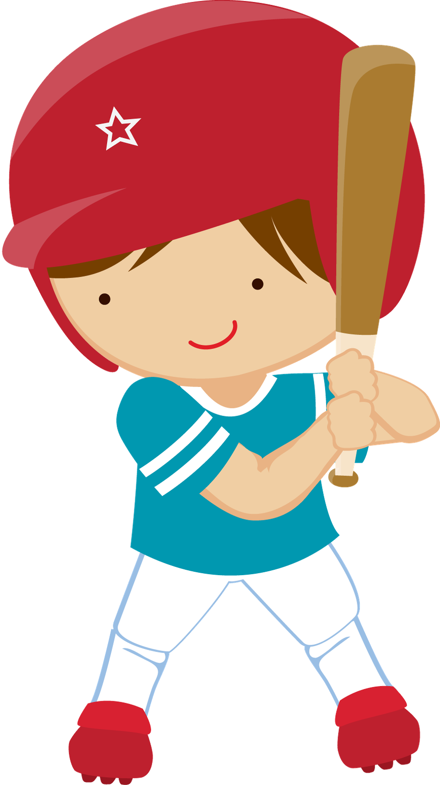 Baseball Clipart Scrapbook - Beisbol Animado Niños - Png Download (900x1605), Png Download
