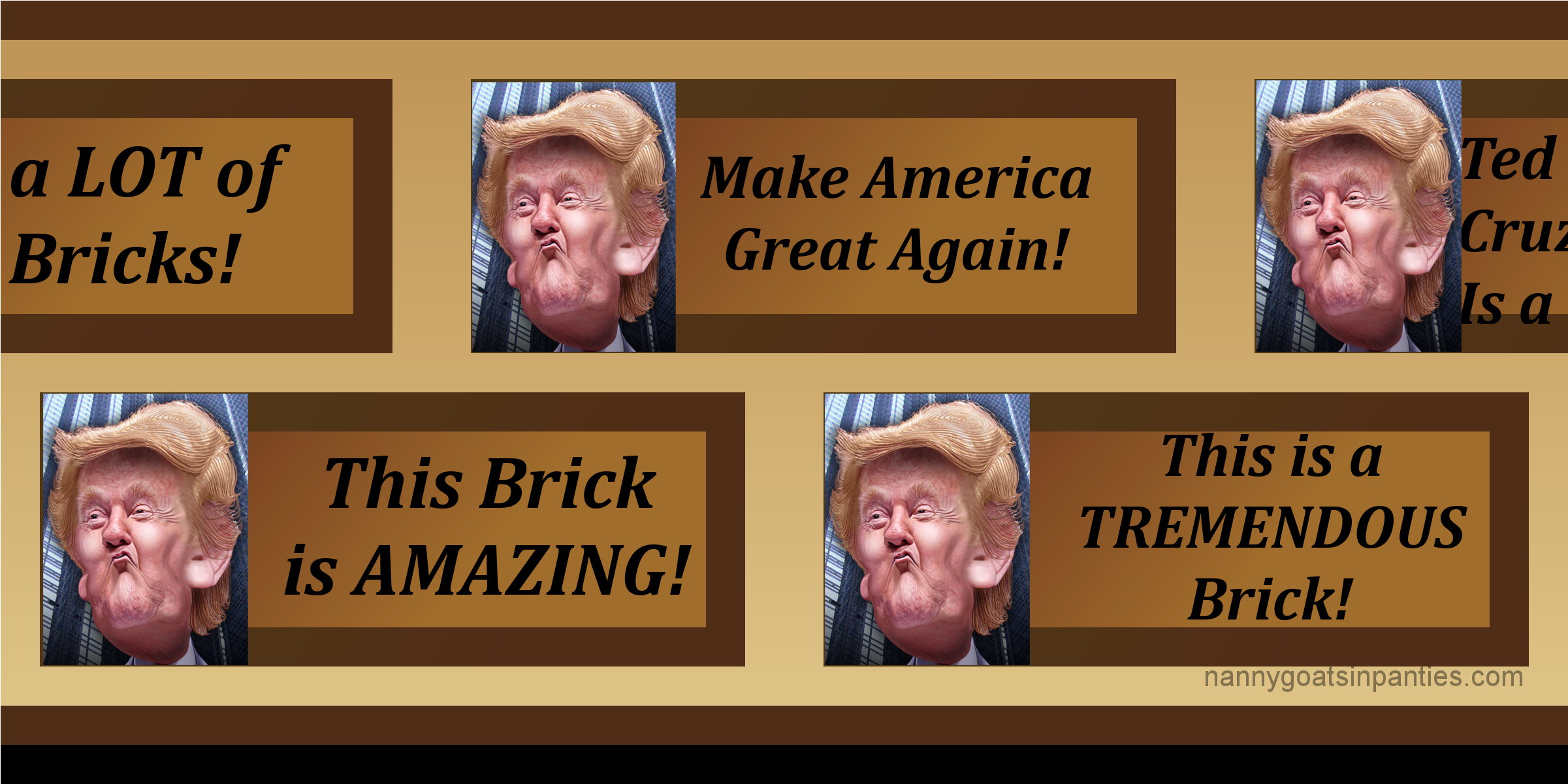 Trump Brick Wall - Senior Citizen Clipart (2400x2400), Png Download