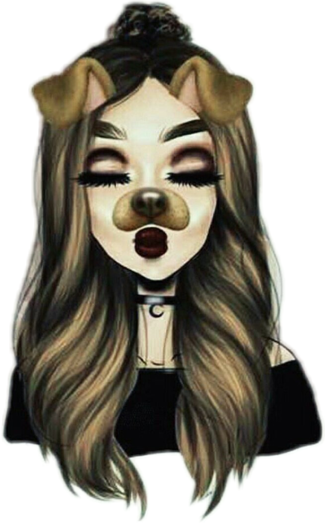 Beautiful Women Tumblr Transparent Background - Dibujos De Chicas Tumblr Snapchat Clipart (658x1057), Png Download