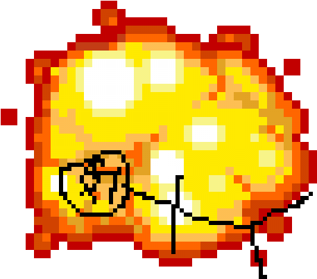 The Explosion - Pixel Art Nyan Cats Clipart (600x600), Png Download