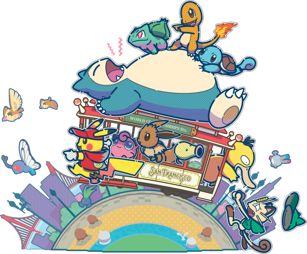 World An Trancisco Pokkén Tournament Pokémon Tcg Online - Pokemon World Championship 2016 Logo Clipart (624x517), Png Download