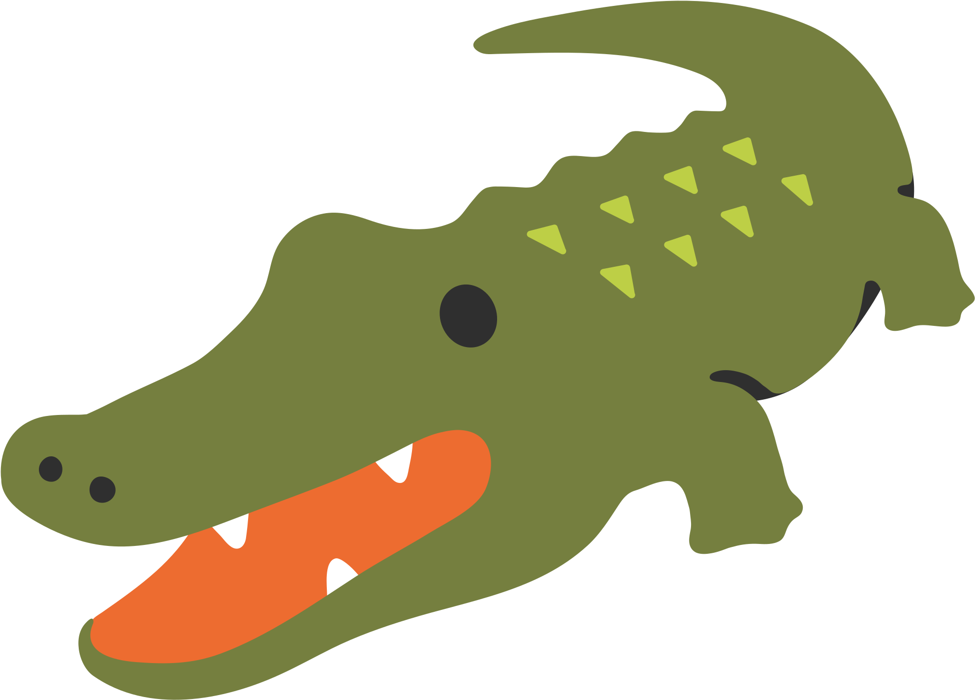 This Is The Design I Created From It - Crocodile Emoji Png Clipart (1600x1600), Png Download