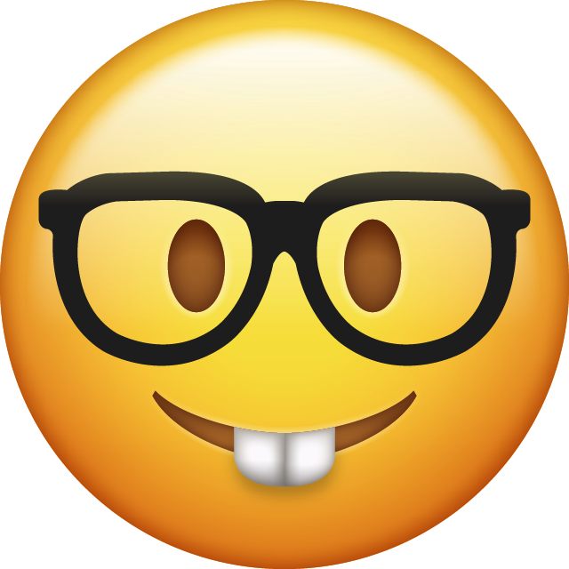 Download Nerd Emoji Icon - Transparent Background Emoji Clipart - Png Download (640x640), Png Download