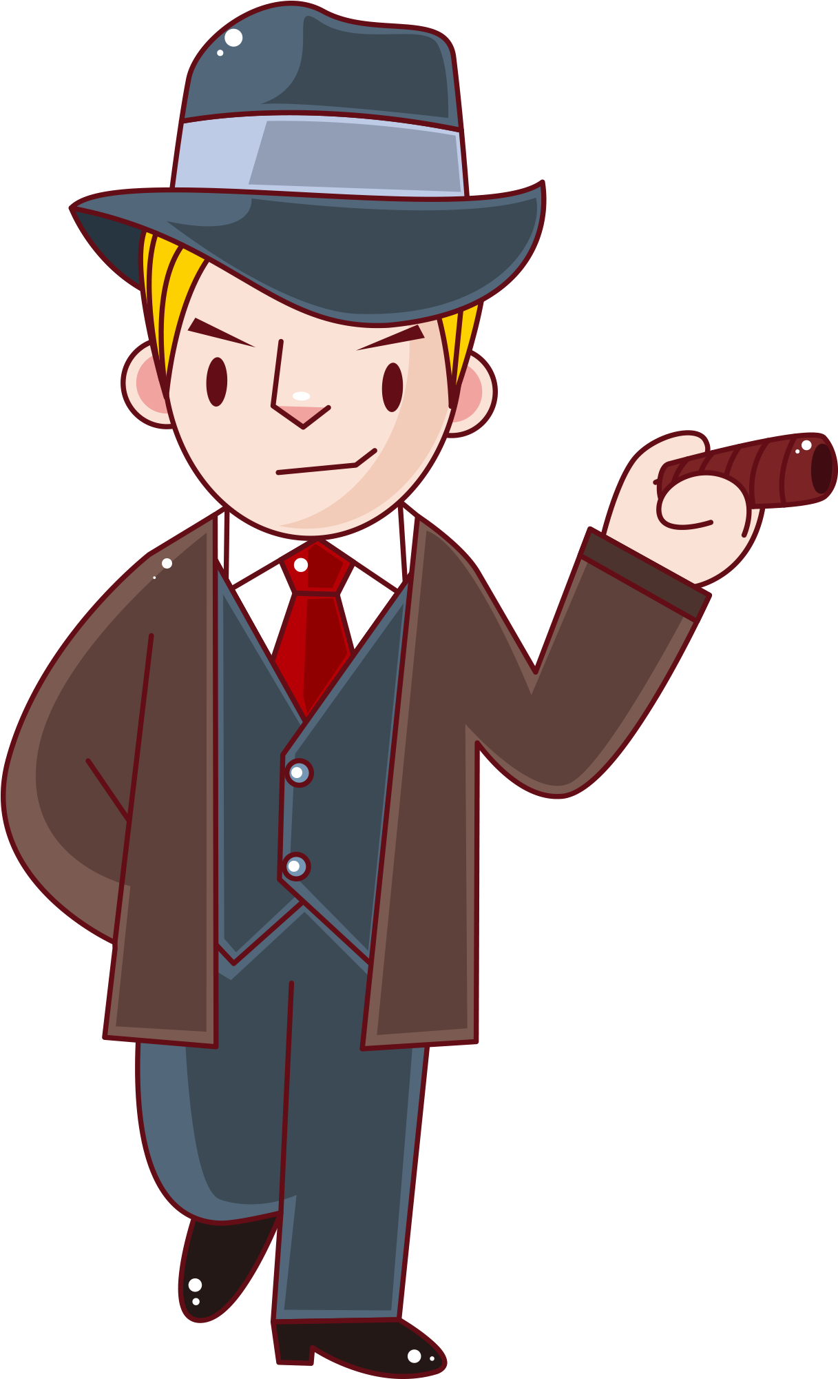 It Lia Cartoon Tome - Cartoon Man Gangster Png Clipart (2000x2000), Png Download