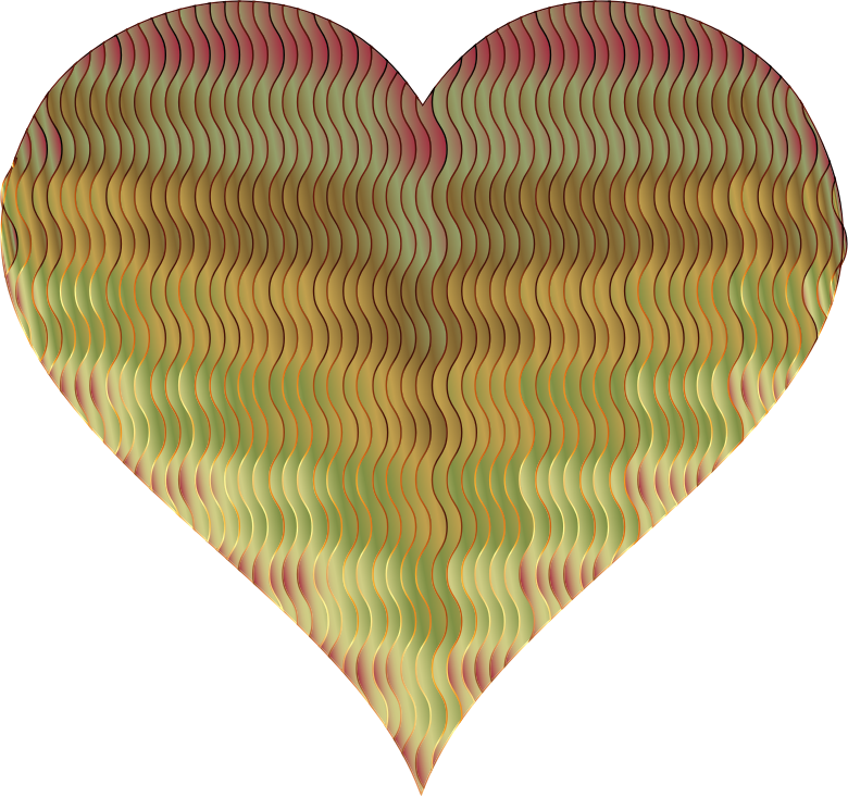 Wavy Clipart Free For Download - Heart - Png Download (780x733), Png Download