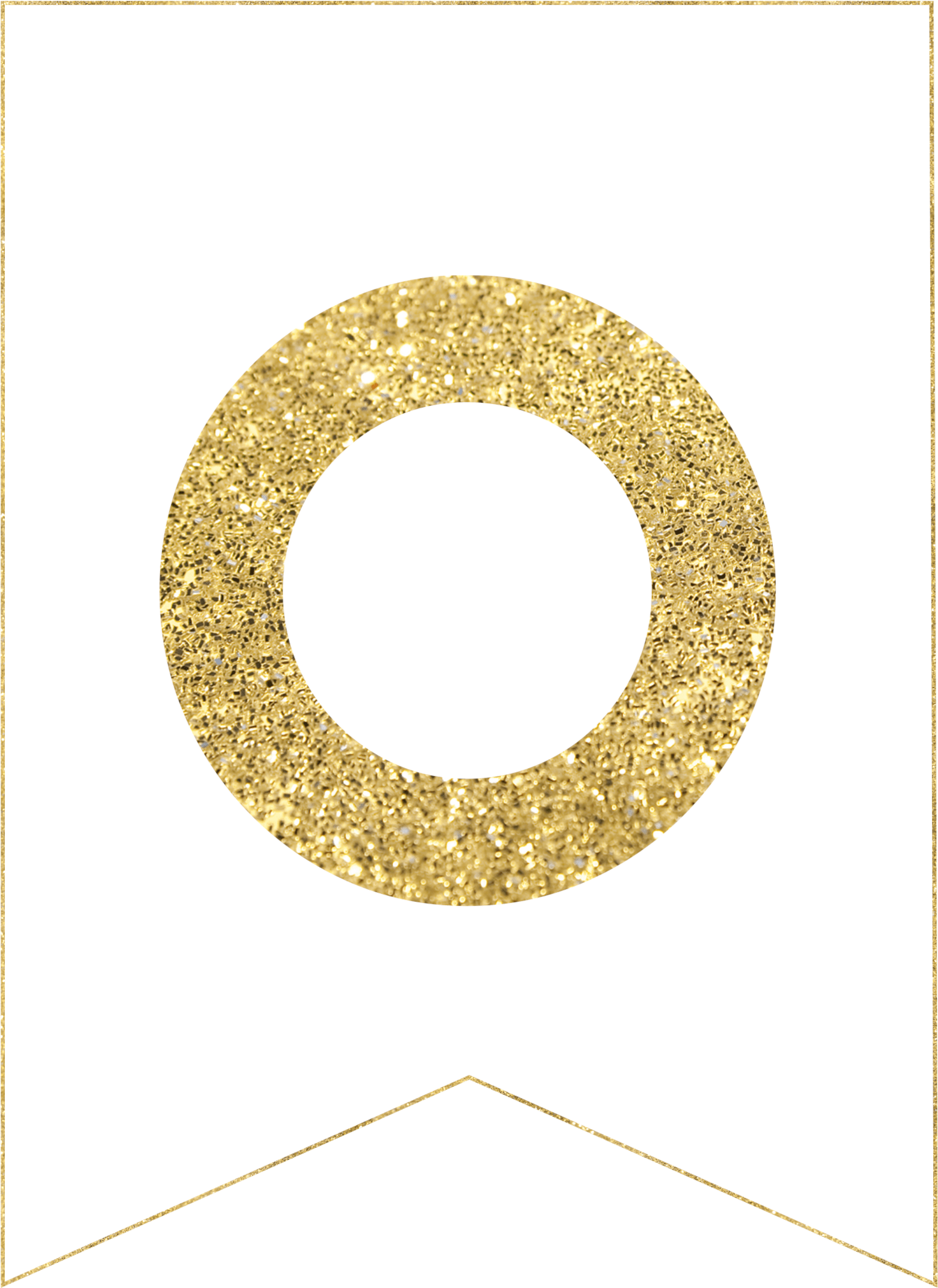Free Printable Gold Stripe Glitter Letters - Gold Free Printable Banner Letters Clipart (1736x2431), Png Download