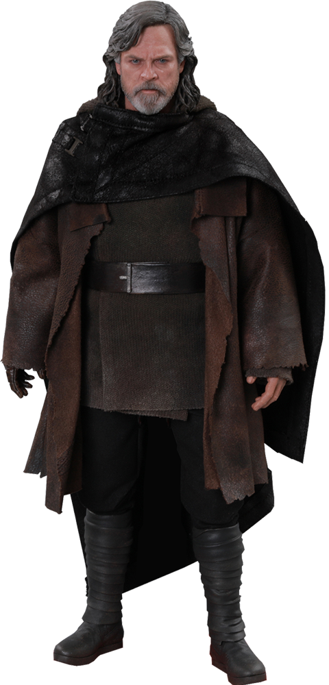 Star - Luke Skywalker Thw Last Jedi Hot Toy Clipart (480x1000), Png Download