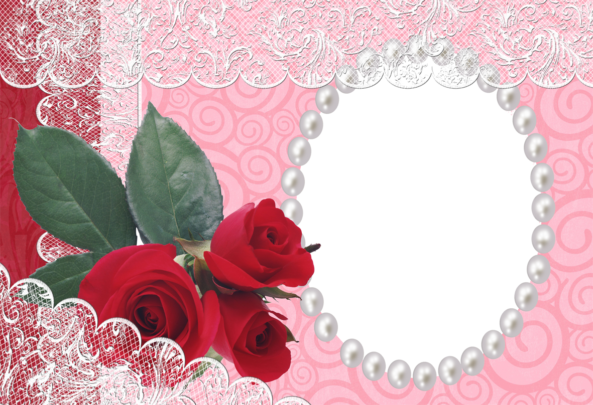 Download Red Flower Frame Png Photo - Heart Good Morning My Love Clipart (1181x808), Png Download
