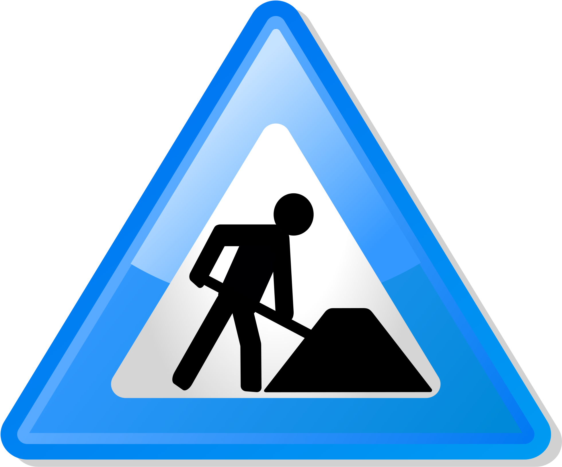Open - Under Construction Icon Blue Clipart (2000x1667), Png Download