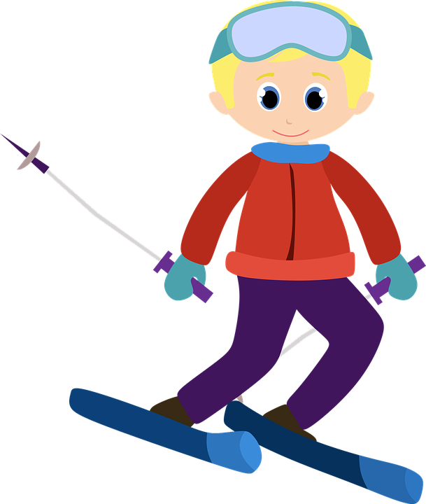Skiing Clipart Snowball - Ski Clipart Png Transparent Png (609x720), Png Download