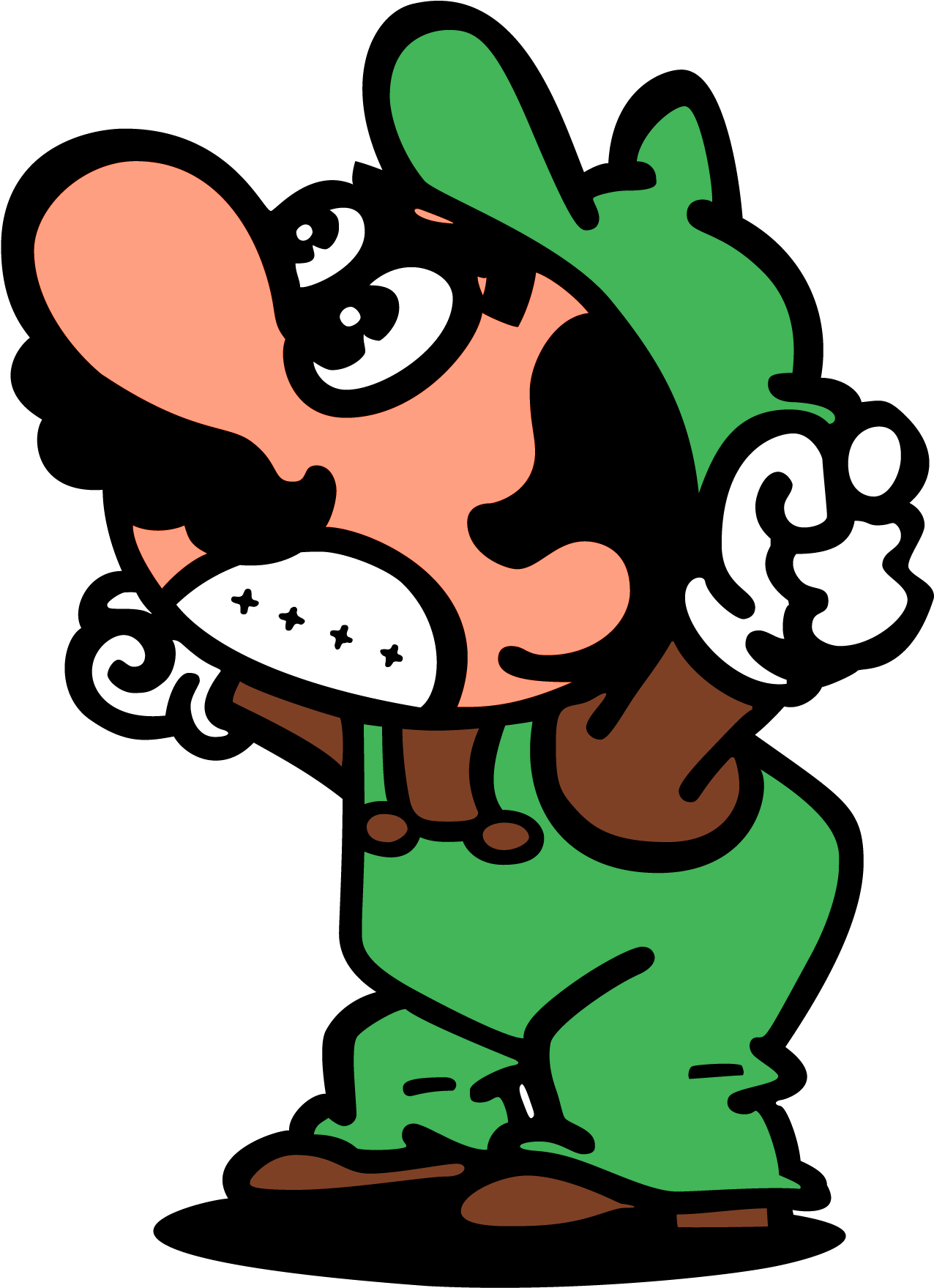 Super Smash Bros - Mario Bros Arcade Mario Clipart (1301x1793), Png Download